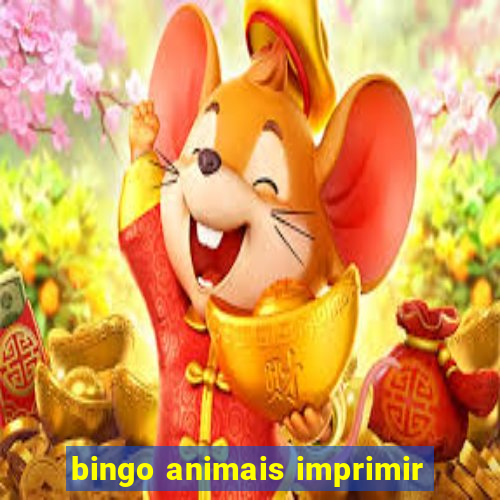 bingo animais imprimir